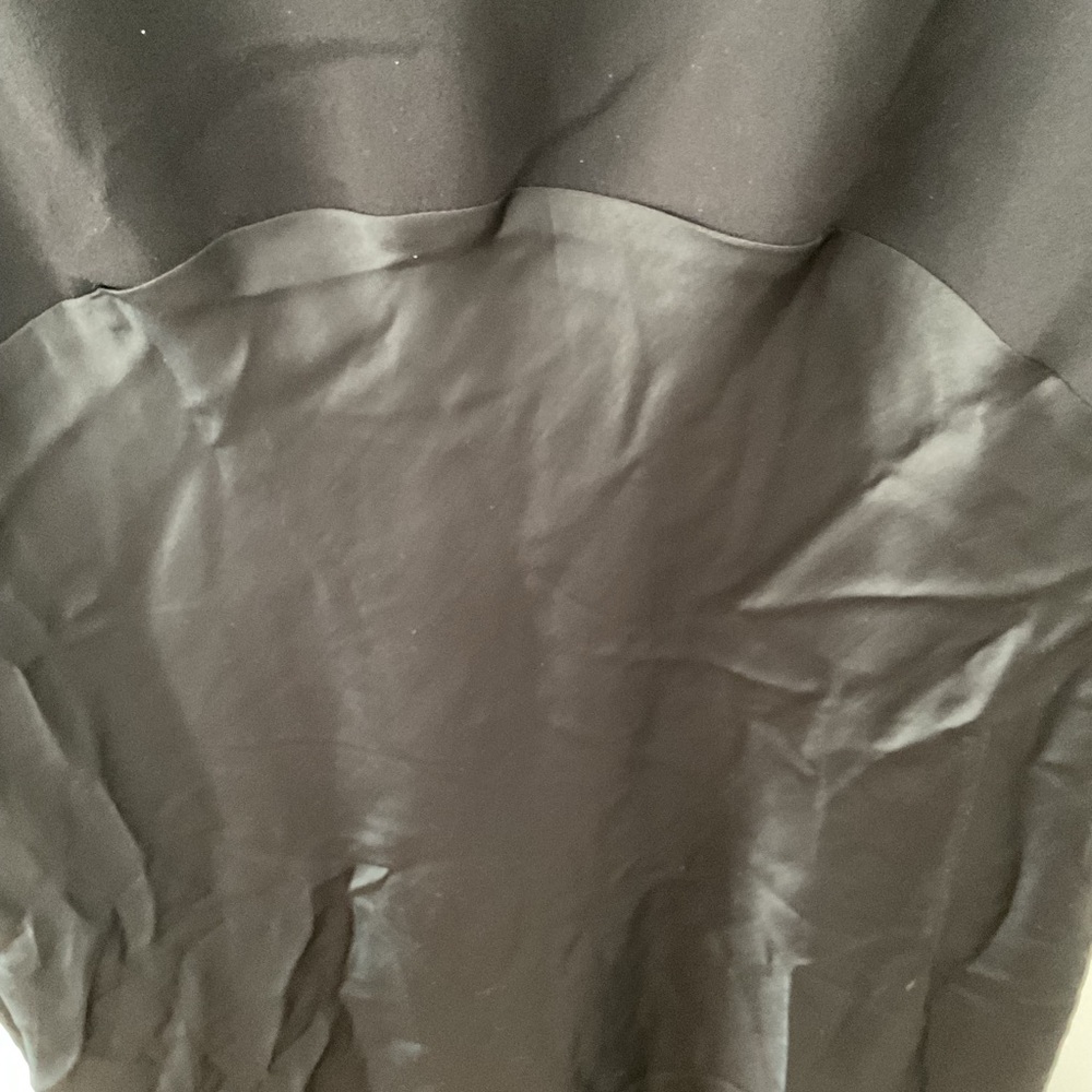 Lulus Compelling Style Black Strapless A-Line Maxi Crepe/Satin Maxi Dress NWT M - Picture 7 of 15